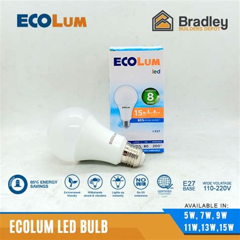 Ecolum Led Bulb 5w7w9w11w13w15w Shopee Philippines