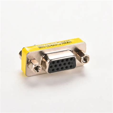 VGA SVGA 15 Pin Female To Female F F Mini Gender Changer Adapter