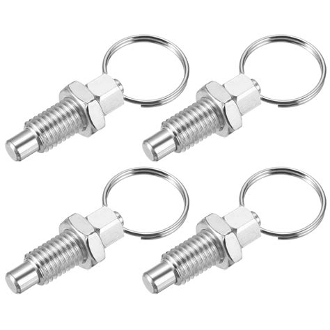 uxcell spring plunger  pull ring stainless steel indexing plunger