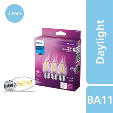 Philips Watt Watt Ba Candle Led Dimmable Flicker Free Light