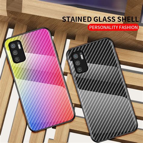 Xiaomi Poco M3 Proredmi Note 10 5g Hard Case Shockproof Carbon Fiber