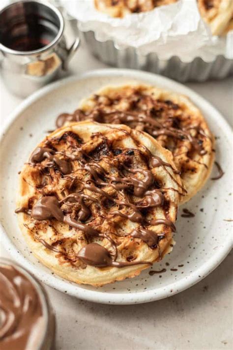 The BEST Nutella Waffles Bake Bacon