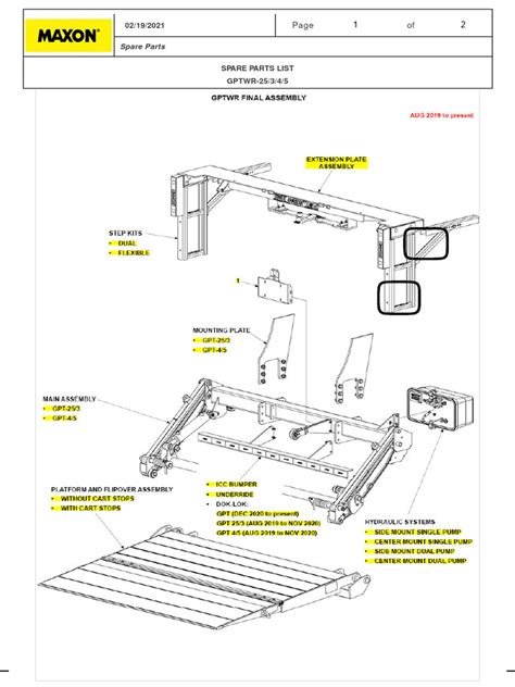 MAXON LIFT Assembly | PDF