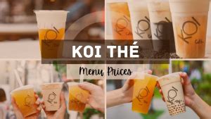 Koi Menu Singapore Updated Prices Singa Menu