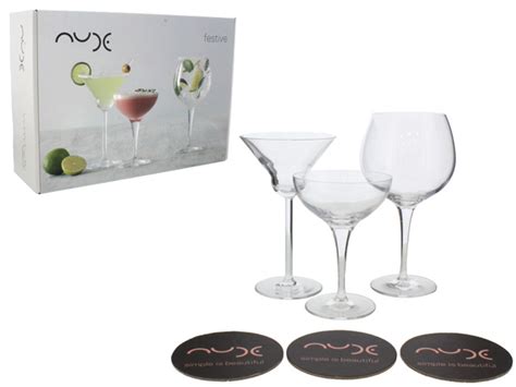 Nude Festive Set Kristalnih A A Za Koktel D In Tonik I Martini Pokloni Za Ku U
