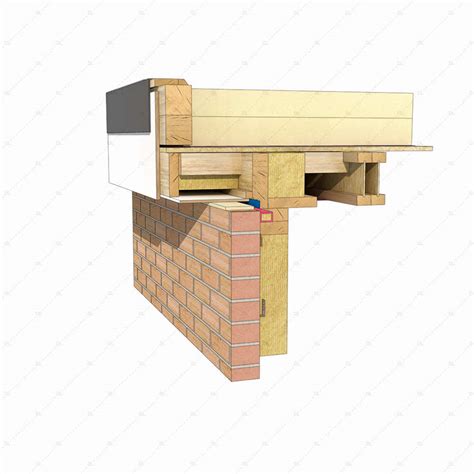 DL227 I Joist Flat Roof Eaves Detail Timber Frame