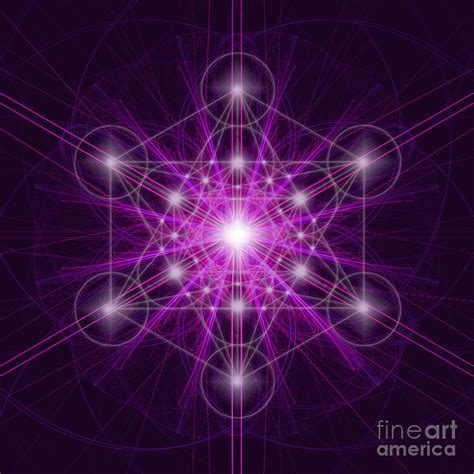 Metatron S Cube Original Digital Art By Alexa Szlavics Fine Art America