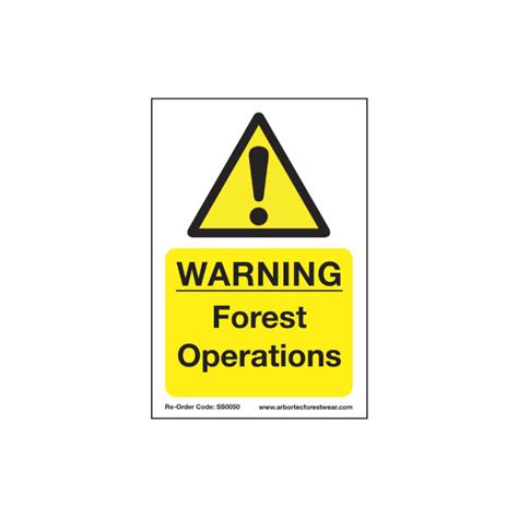 Corex Warning Forestry Sign