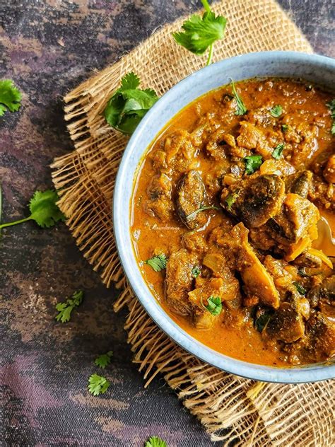 Chettinad Mushroom Masala Cakeworkorange