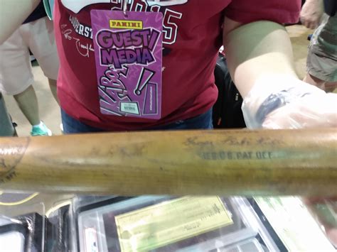 Holding Baseball History In One S Hands A Babe Ruth Bat Dugout Dirt