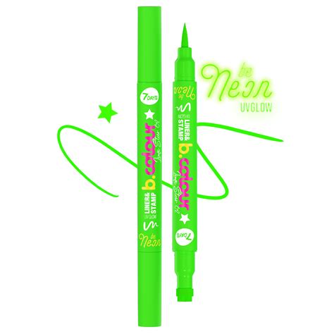 Подводка-штамп для макияжа 7Days B.Colour Uvglow, светящаяся, тон: 02 ...