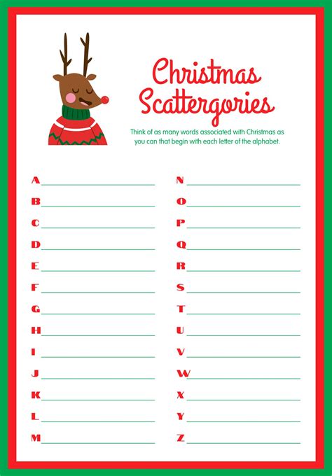 Scattergories Score Sheets 10 Free Pdf Printables Printablee