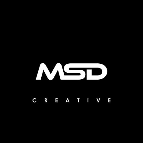 msd letter initial logo design template vector illustration