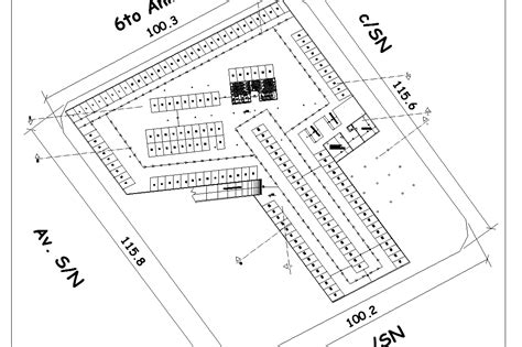 Commercial Office Plot Layout Block Number Detail Dwg File Cadbull