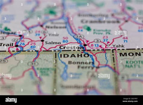 Creston British Columbia Map Hi Res Stock Photography And Images Alamy