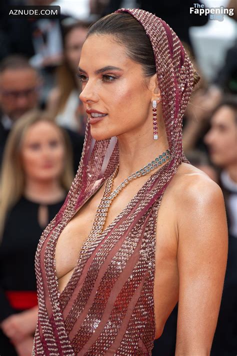 Alessandra Ambrosio Flaunts Her Sexy Tits At Cannes Film Festival Aznude
