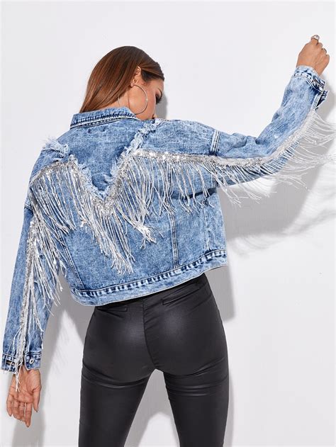 Pin By Ghenima On Ghenima Diy Denim Jacket Jacket Outfit Women Denim Ideas