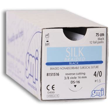 silk braided suture