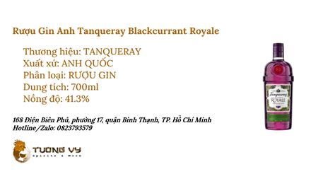 Rượu Gin Tanqueray Blackcurrant Royale