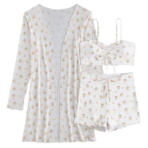 Vbvc Womens Straps Halter Bikini Bathing Suit With Cover Up Piece