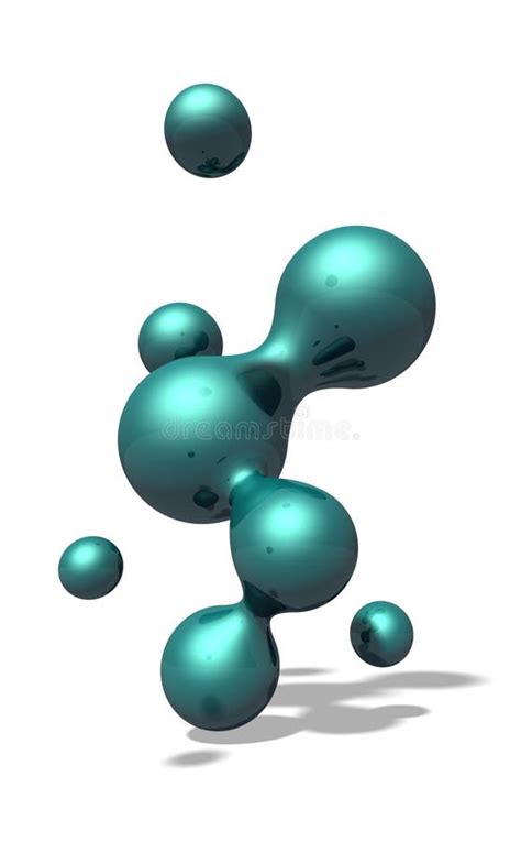 Metallic Molecules stock illustration. Illustration of mineral - 31406244