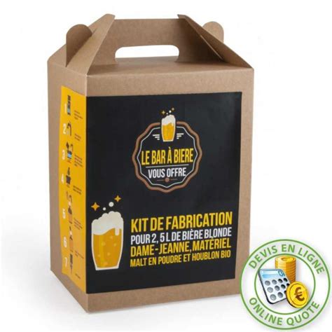 Coffret Diy Fabrication Maison Bi Re Blonde L Devis En Ligne Partir De Pces
