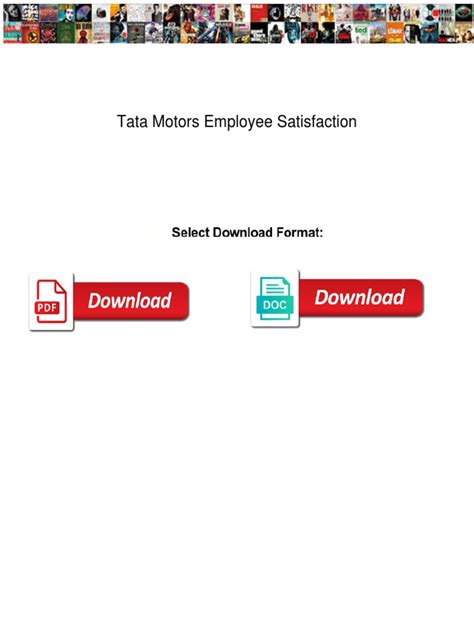 Tata Motors Employee Satisfaction | PDF | Employment | Employee Retention