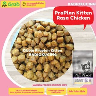 Jual Pro Plan Proplan Kitten Chicken Repack Kg Makanan Kucing Super