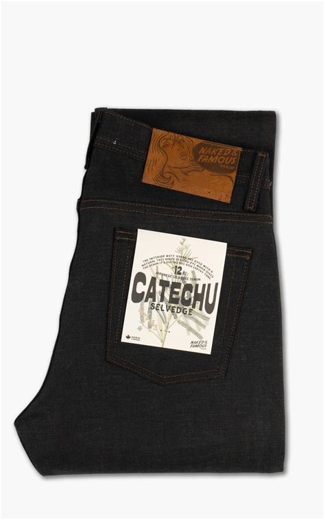 Naked Famous Denim Weird Guy Catechu Selvedge Denim Oz Cultizm