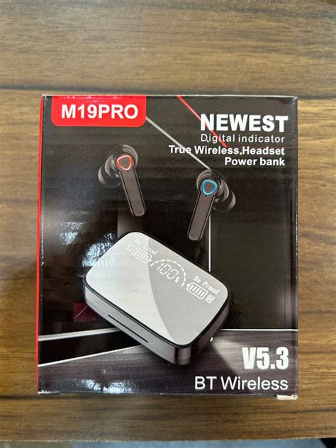 Black M19 Pro Bluetooth Earbuds, Up to 20 Hours, Mobile at ₹ 200/piece ...