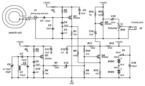 Powerful Metal Detector Circuit Diagram