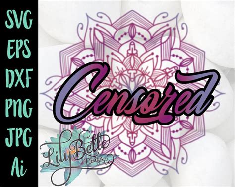 Penis Vagina Mandala Mature Zetangle SVG PNG Cricut Silhouette Waterslide