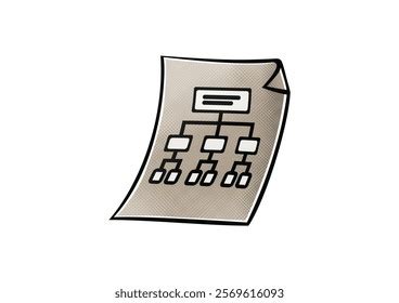 Diagram Flowchart Scheme Technical Drawings Visualizing Stock ...