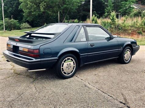 86 Ford Mustang Svo Survivor All Original Shadow Blue Paint Less Than