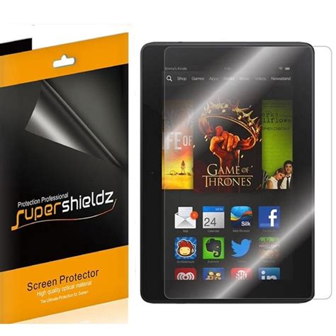 [3 Pack] Supershieldz For Amazon Kindle Fire Hdx 7 Inch Tablet Screen Protector Anti Bubble