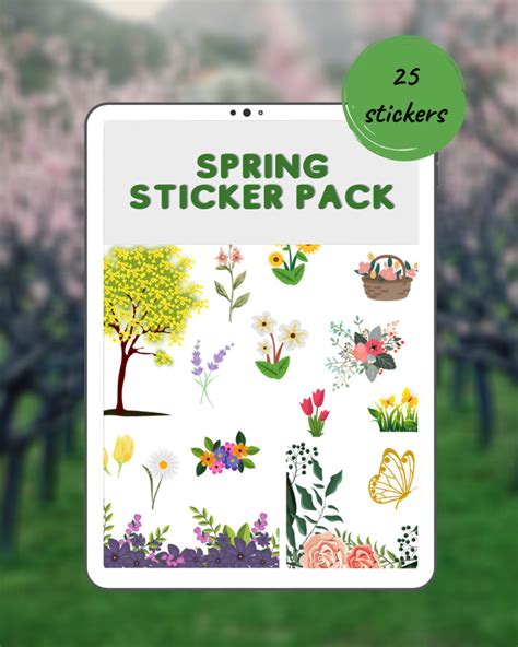 Seasons Digital Sticker Pack Bundle Sale Etsy