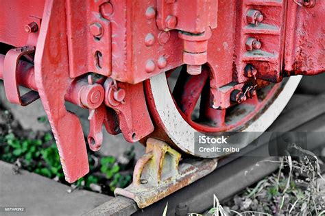 Brake System Mechanism On A Steam Train Stock Photo - Download Image ...