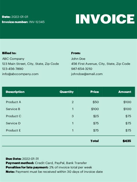 Ebay Invoice Template Fill Edit Sign Download And Print For Free