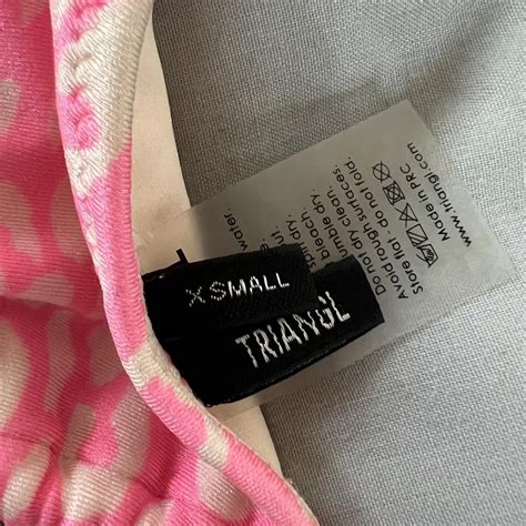 TRIANGL Discontinued Leopard Bikini Top Size Xs Depop