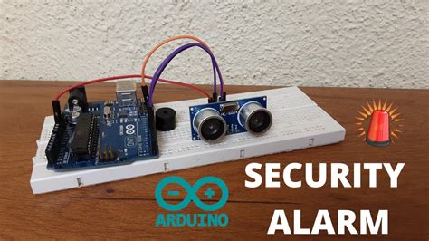 How To Make A Security System With Ultrasonic Sensor And Arduino Youtube