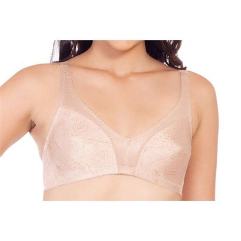 Buy Soie Women S Non Padded Non Wired Three Sectioned Lace Full Coverage Bra Nude D Online