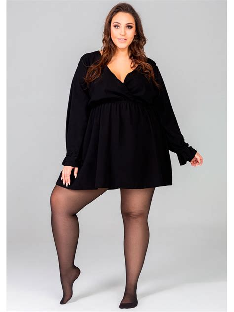 Купить большие черные колготки 30 den Mona Queen Size Victoria