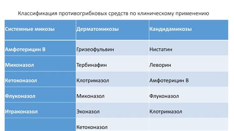 Противогрибковые средства - презентация онлайн