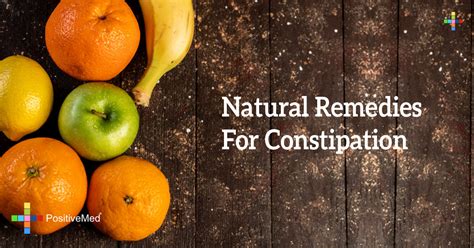 Natural Remedies for Constipation