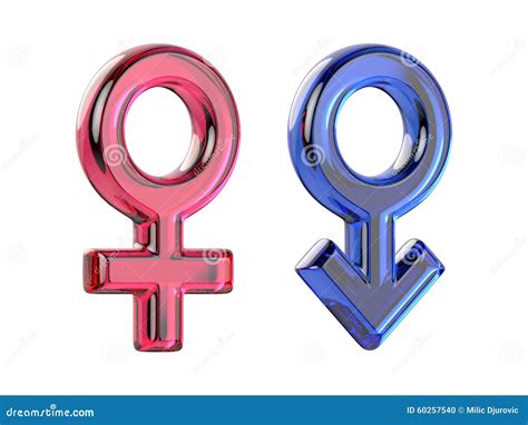 Sex Symbol Masculinos Y Femeninos Gemas Transparentes Stock de ilustración Ilustración de