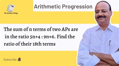 The Sum Of N Terms Of Two Aps Are In The Ratio N N Find The