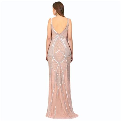 Xl Nude Blush Long Strap Maxi Dress At Rs Piece Bead Embroidery Dress In Hafiz Ganj Id