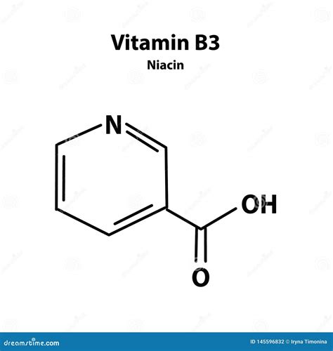 Vitamin B3 A Nicotinic Acid Niacin Vitamin Pp Molecular Chemical