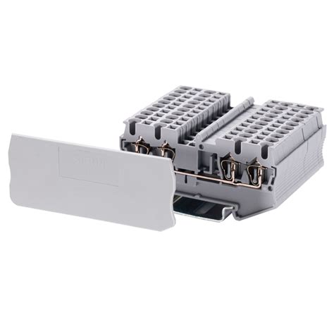 Mm Din Rail Screwless Spring Cage Quattro Terminal Block China