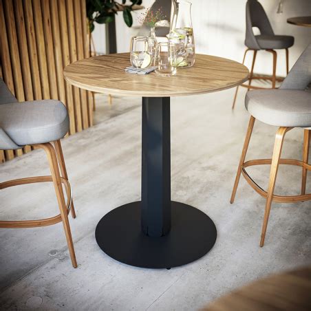 Pied de table mange debout en acier Zircon Déco Gem